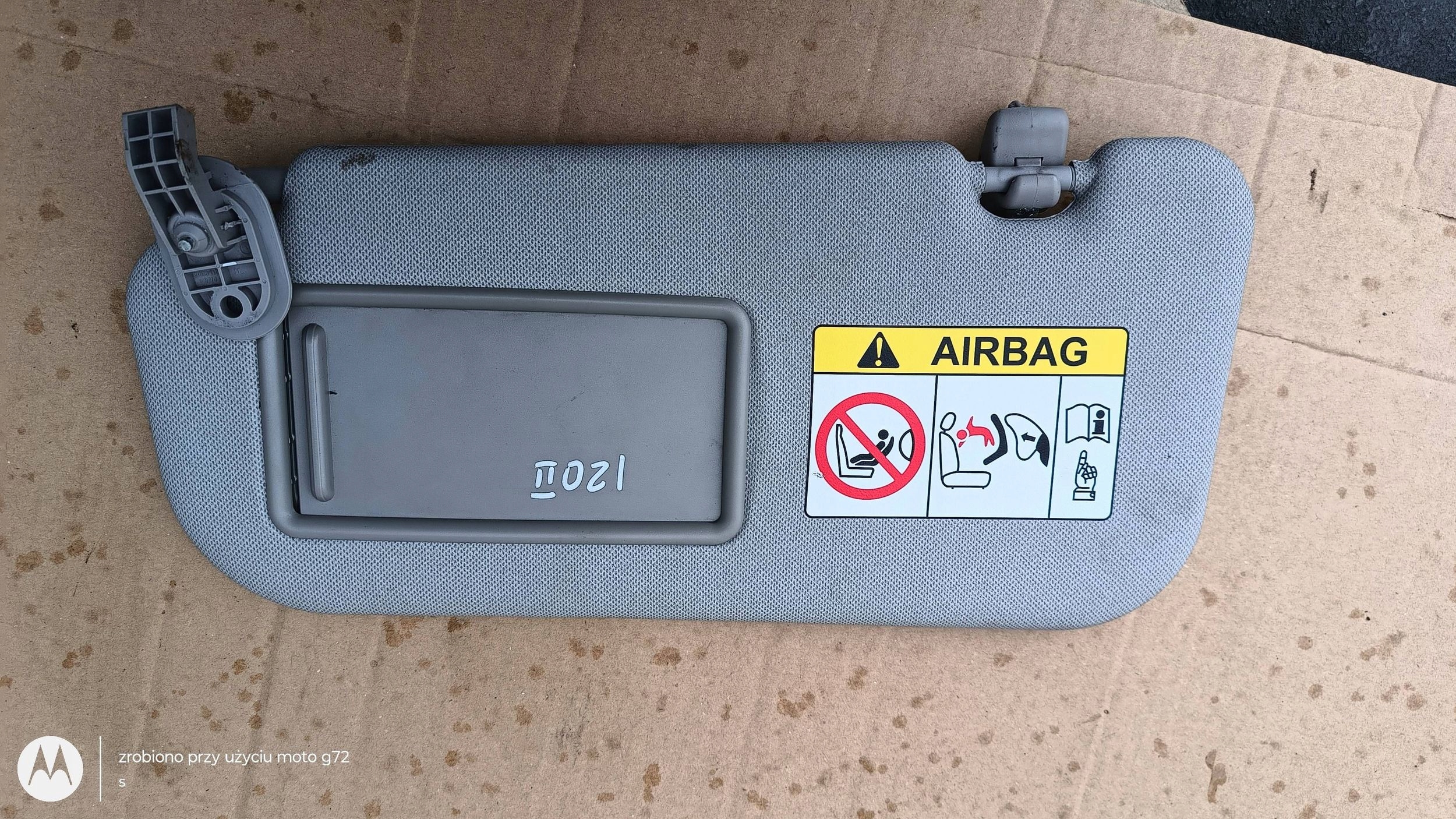HYUNDAI I20 II visor cover PRZECIWSLONECZNA left 2014
