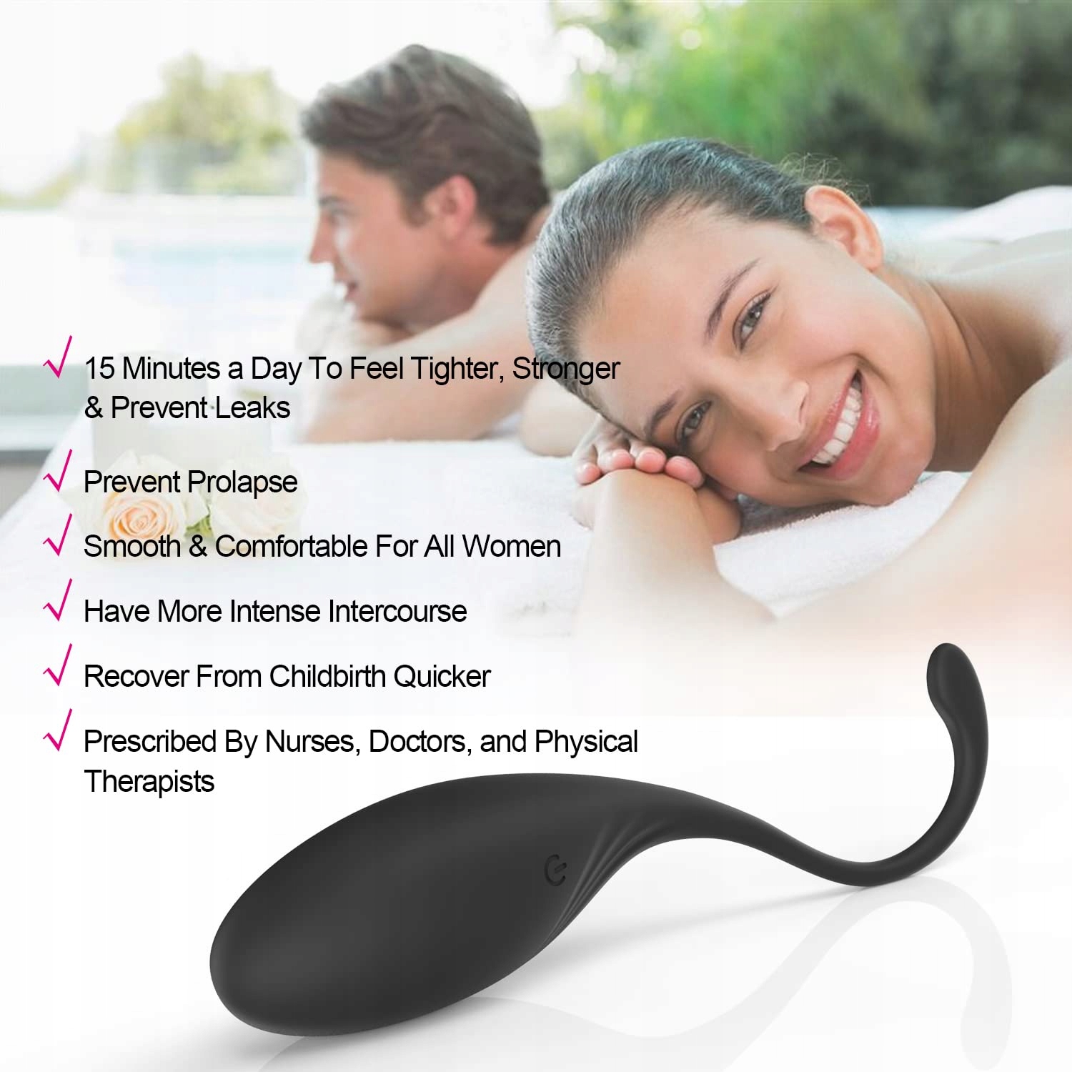 KEGEL BALL KIT Trening Mięśni Kegla Dla Kobiet Kontrola Pęcherza — miniatura 6