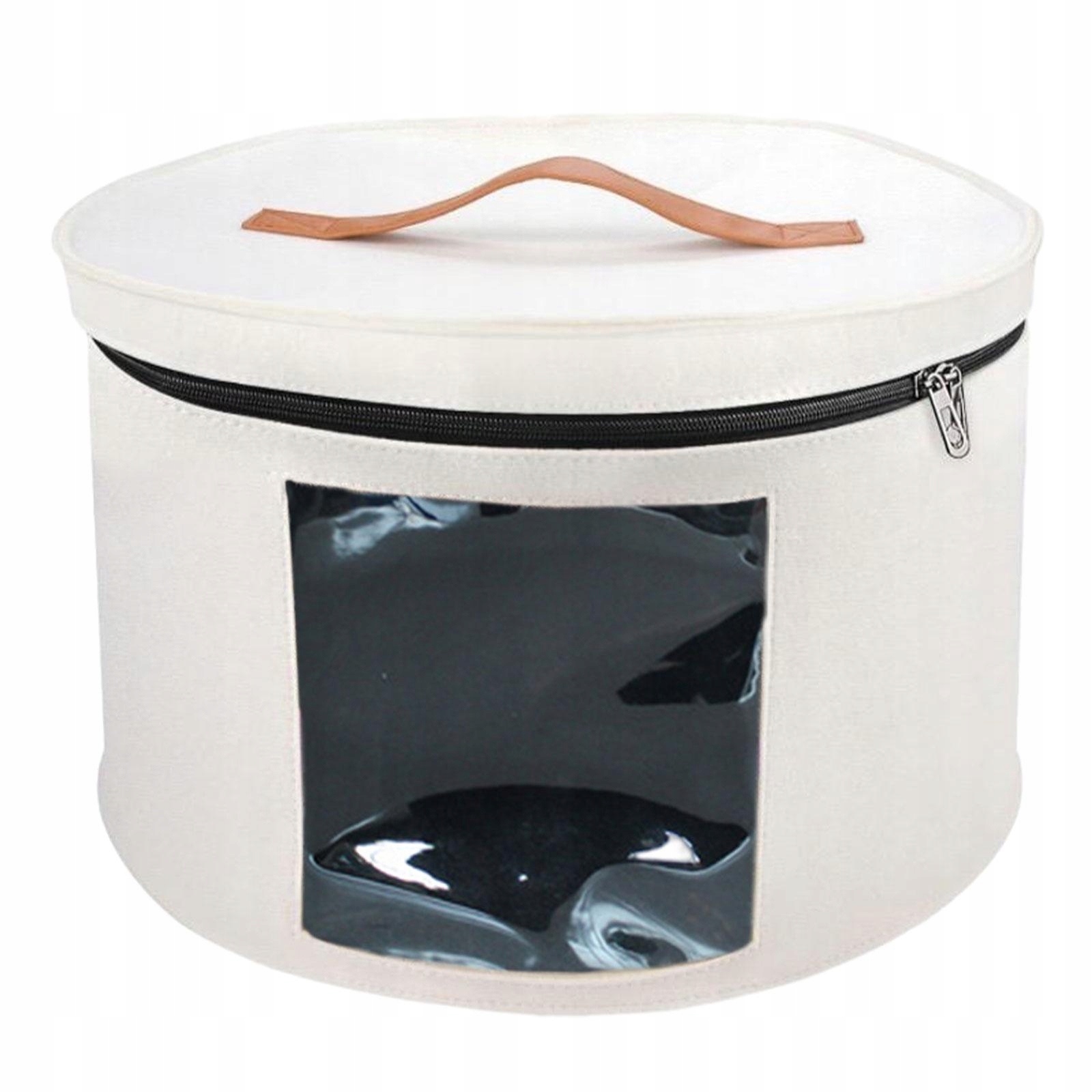 Pudełko na kapelusze Pudełko do przechowywania kapeluszy Filcowe okrągłe