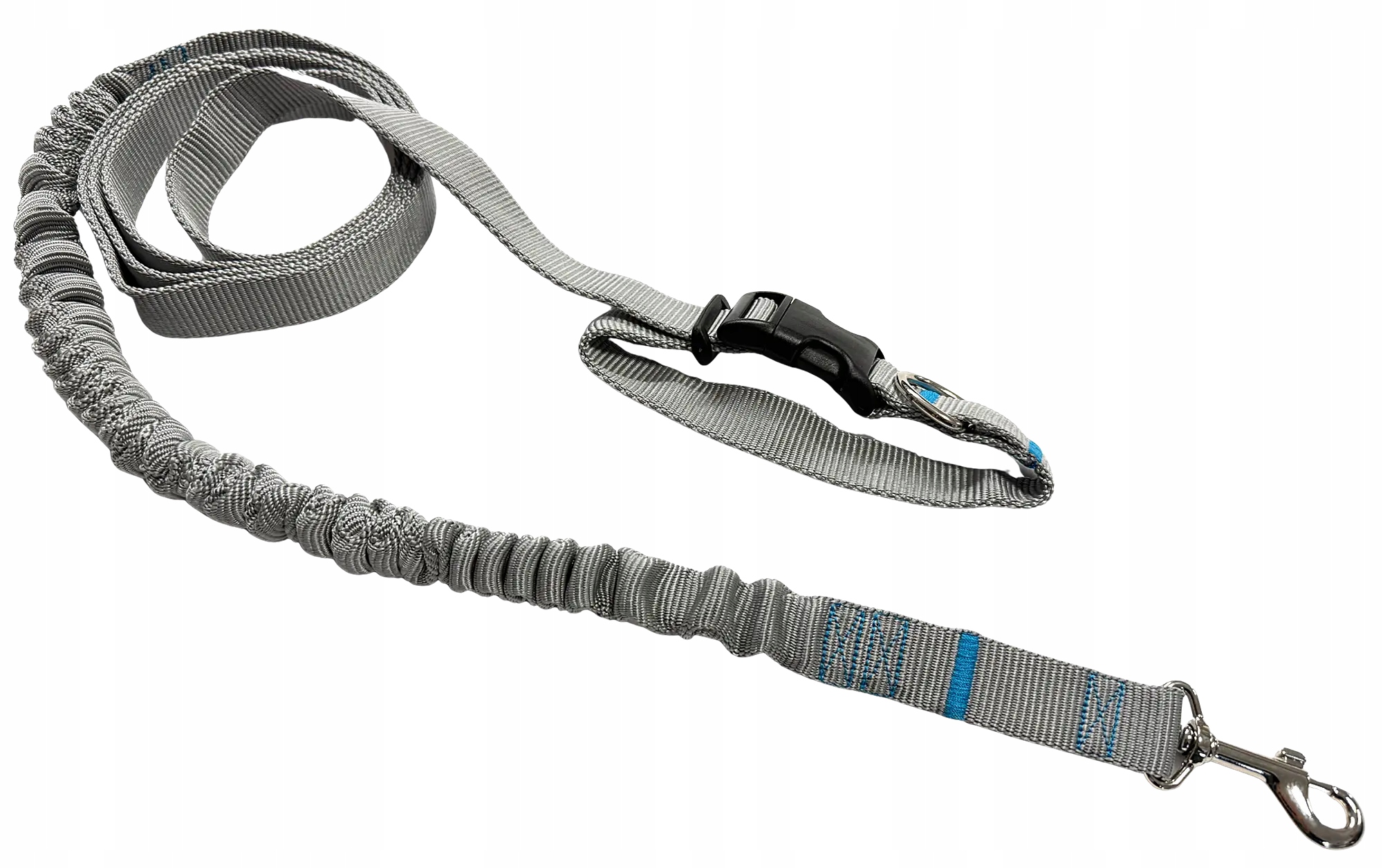 Vodítko pro psa s tlumičem 380 cm Popiel Nastavitelná HandsFree Made in Pol