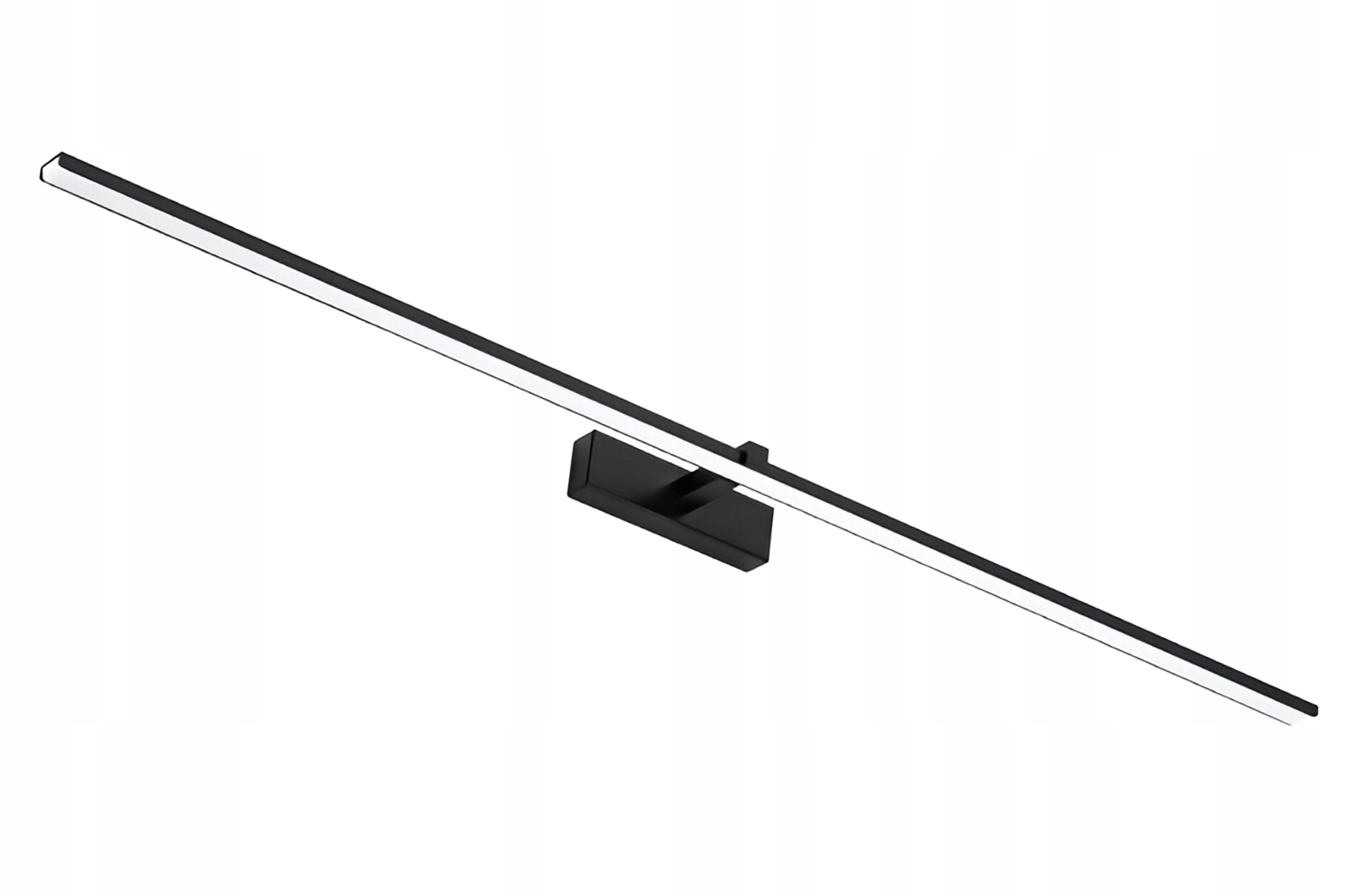 Kinkiet Led 24W 4200K 120cm łazienki przedpokoju czarna lampa nad lustro