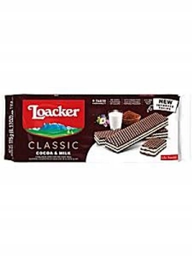 Levně 4x čokoládové oplatky Waffer Cacao Milk 175 g Loacker