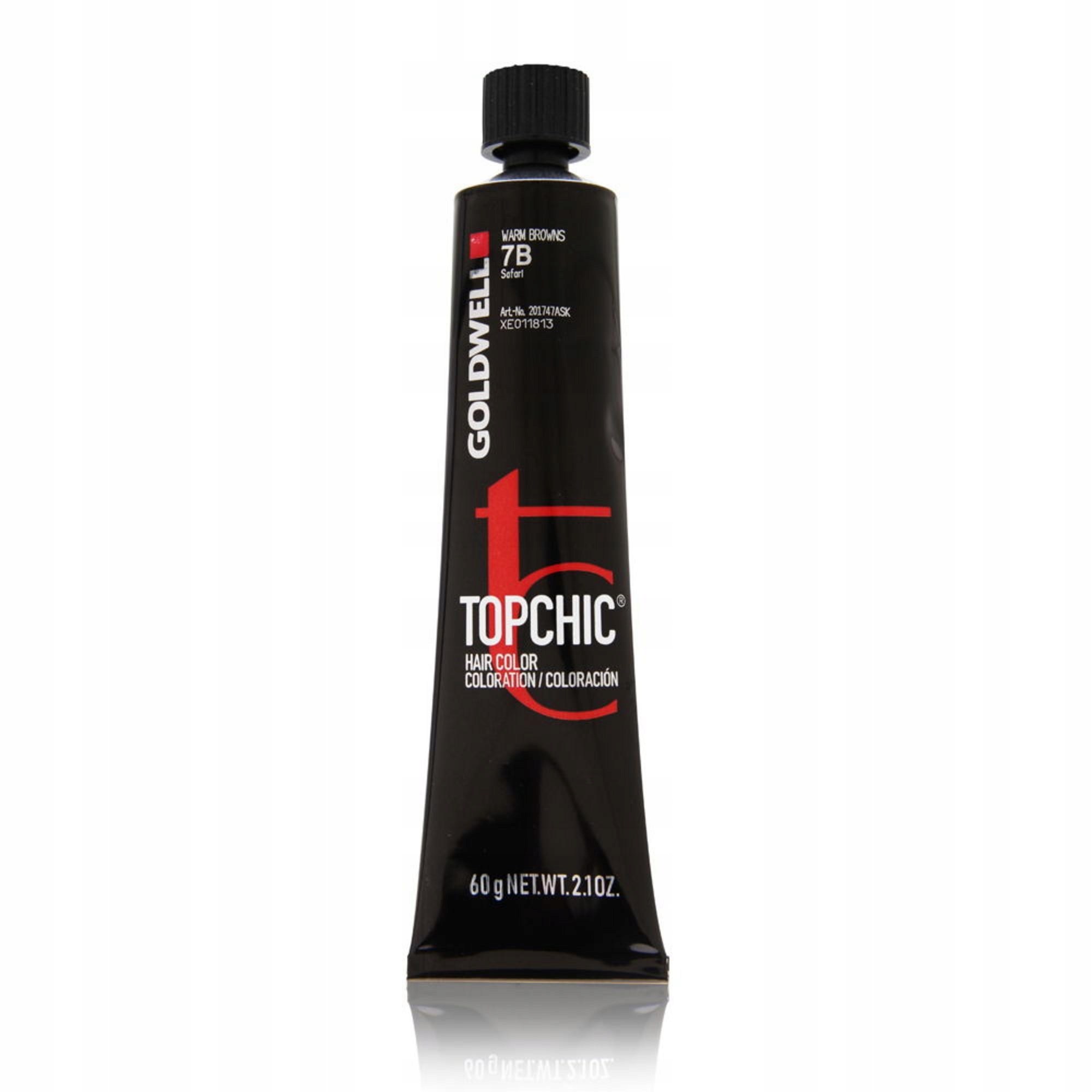 Goldwell, TopChic, Trvalá barva na vlasy, 7B Safari, 60 ml