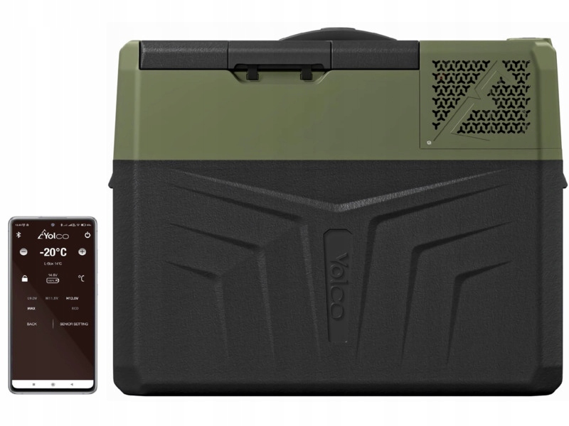Lodówka kompresorowa Yolco BCX40 Czarno-zielony