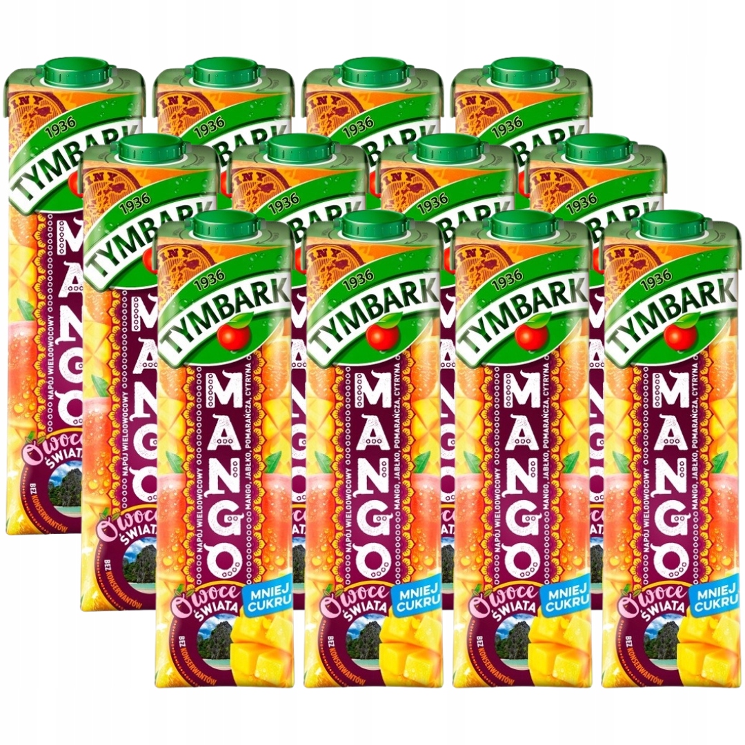 Tymbark Fruits of the World Víceovocný mangový nápoj 1 lx 12 kusů