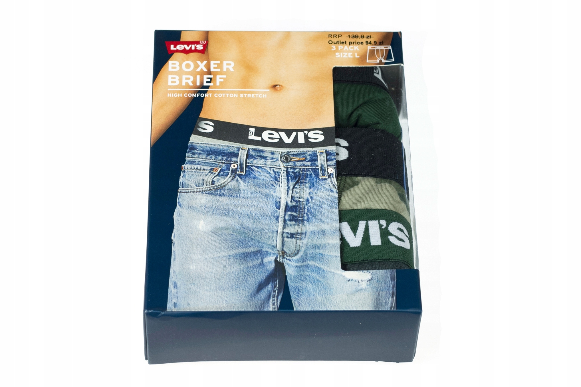 

Bokserki Levi`s Boxer Brief 3-pak