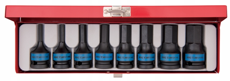 KING TONY Nasadki udarowe 1 2 IMBUS 5 19mm 8szt