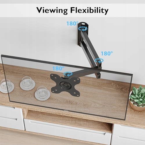 BONTEC Uchwyt Ścienny Do Monitora I TV 13-30 Cal VESA 75x75 100x100 — miniatura 3