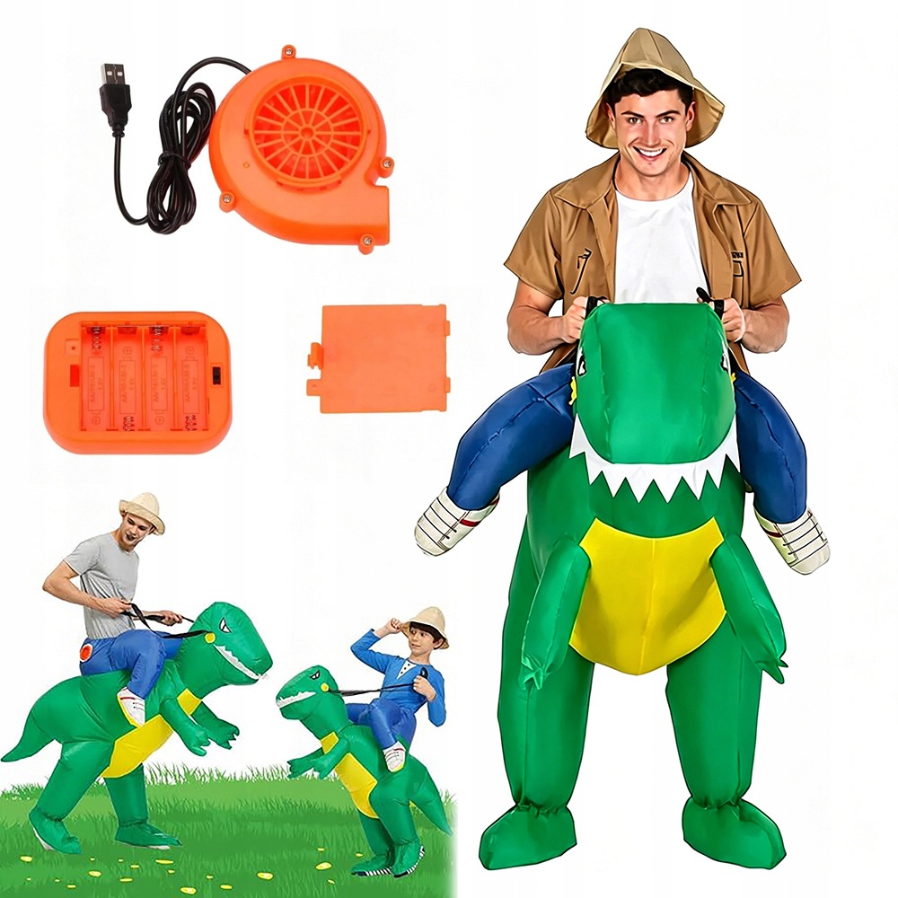 Kostým dinosaura samonafukovací nafukovací kostým t-rex karneval