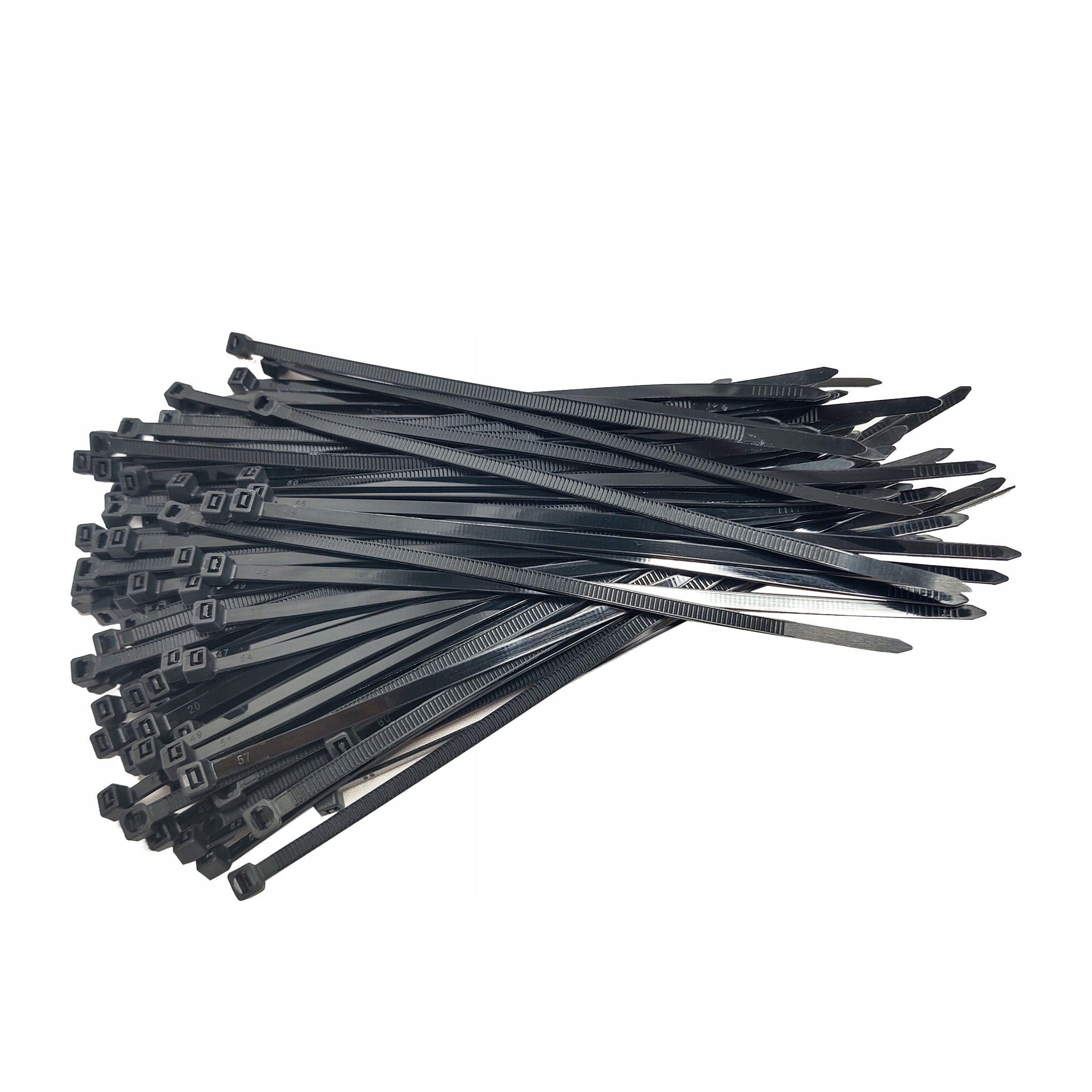 Opaska zaciskowa kablowa 4,8x200mm 100 szt. czarne Uv