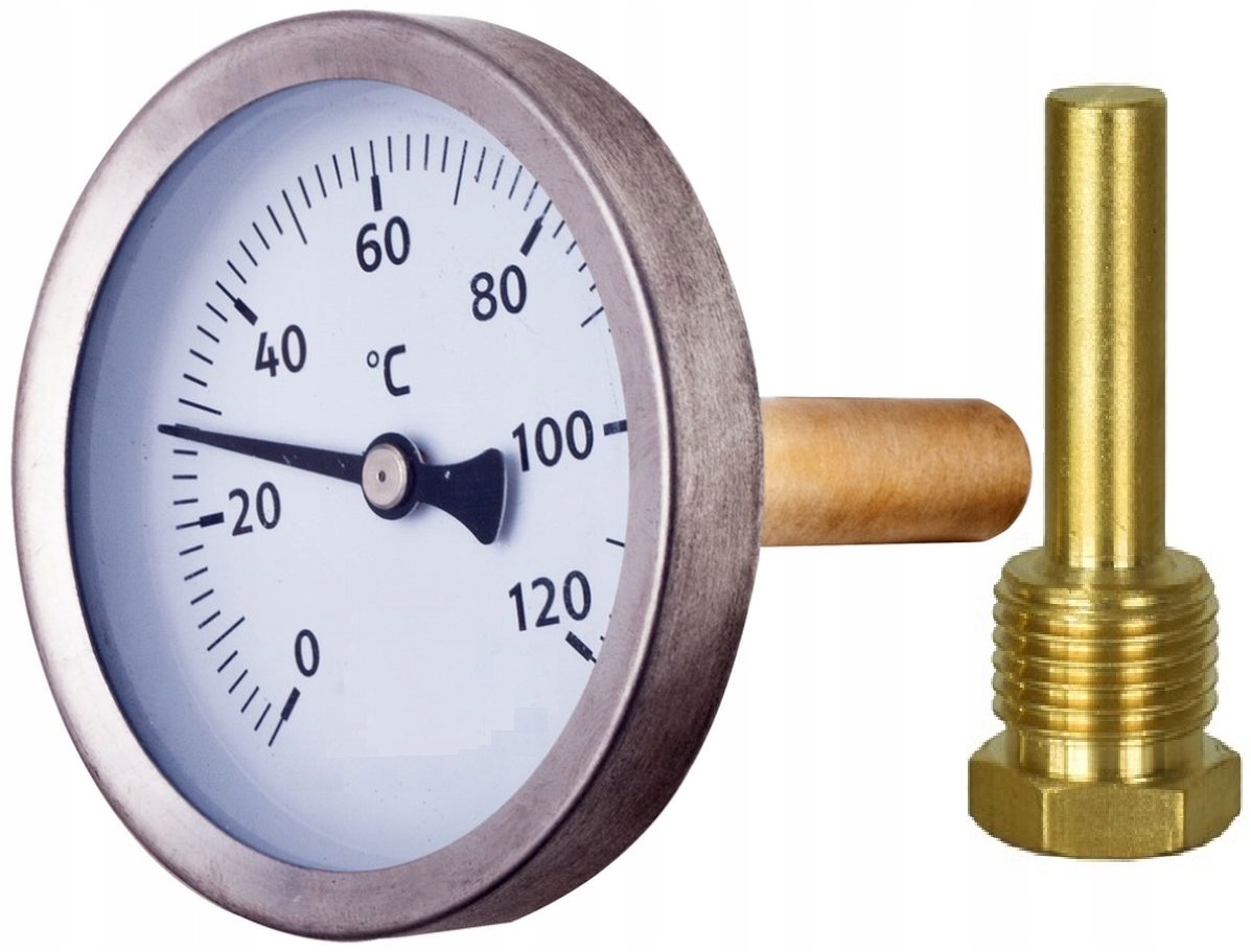 

Termometr Tarczowy 1/2 Tylny Kotła Co 63 mm 120°C