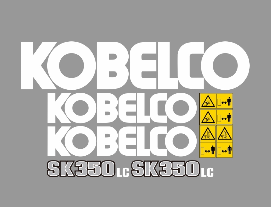 Samolepky s nálepkou Kobelco SK350LC