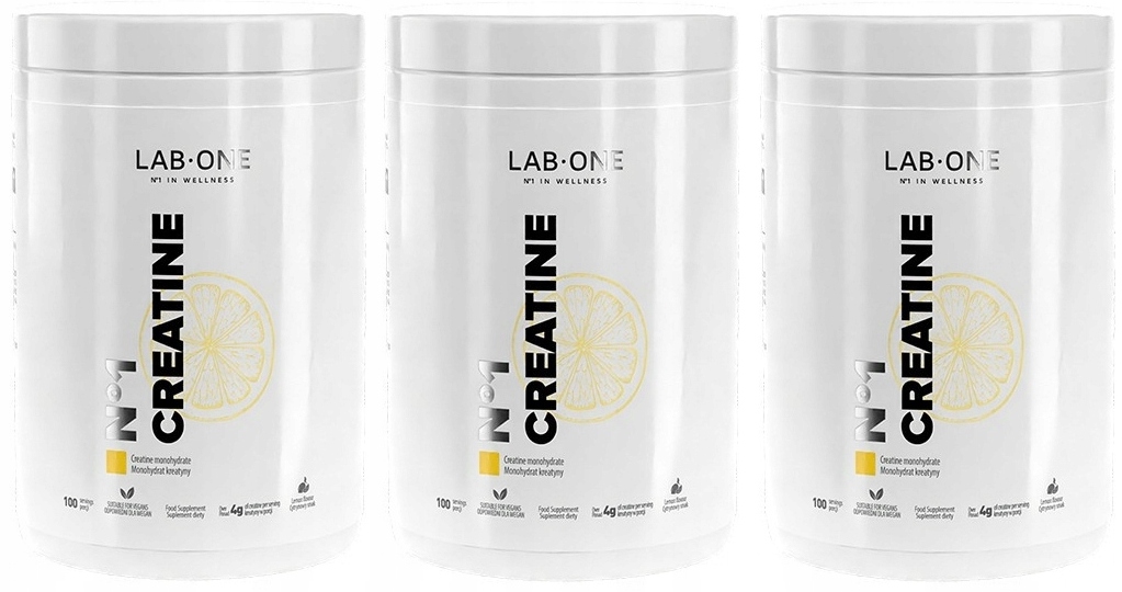 Sada 3x N°1 Creatine Lemon 500 g, Lab One