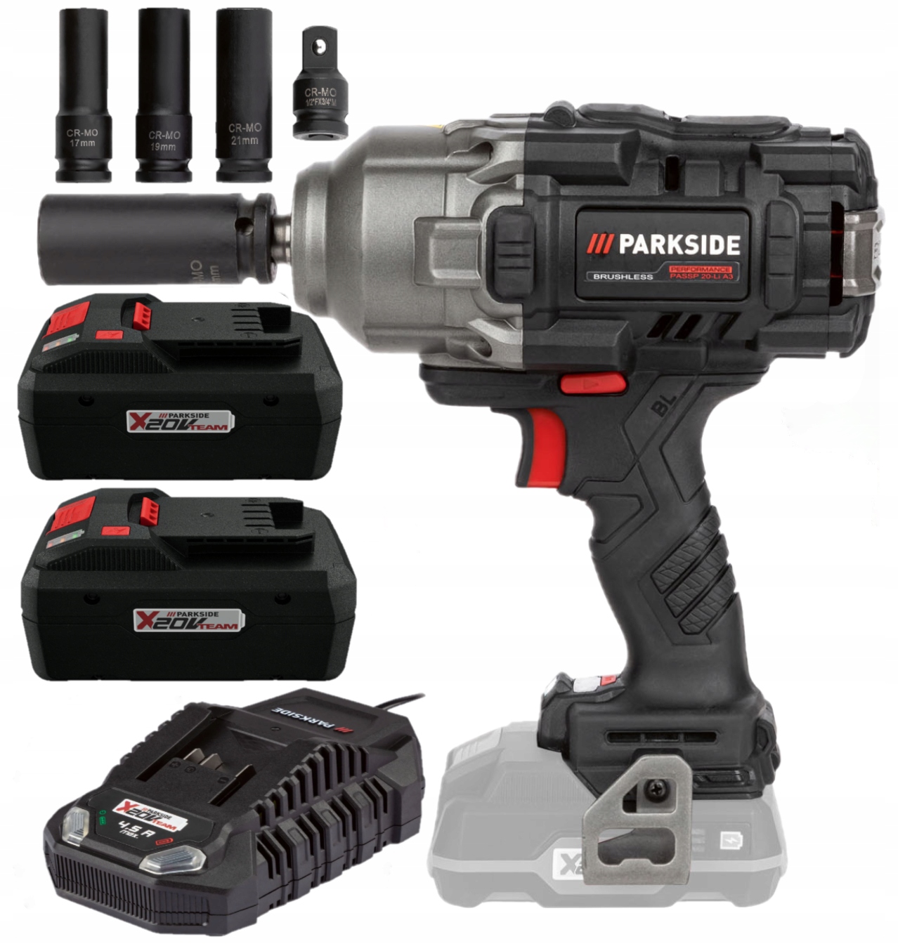 Rázový Uťahovák Na Kolesá Parkside 1356 Nm Bat 2x 4Ah
