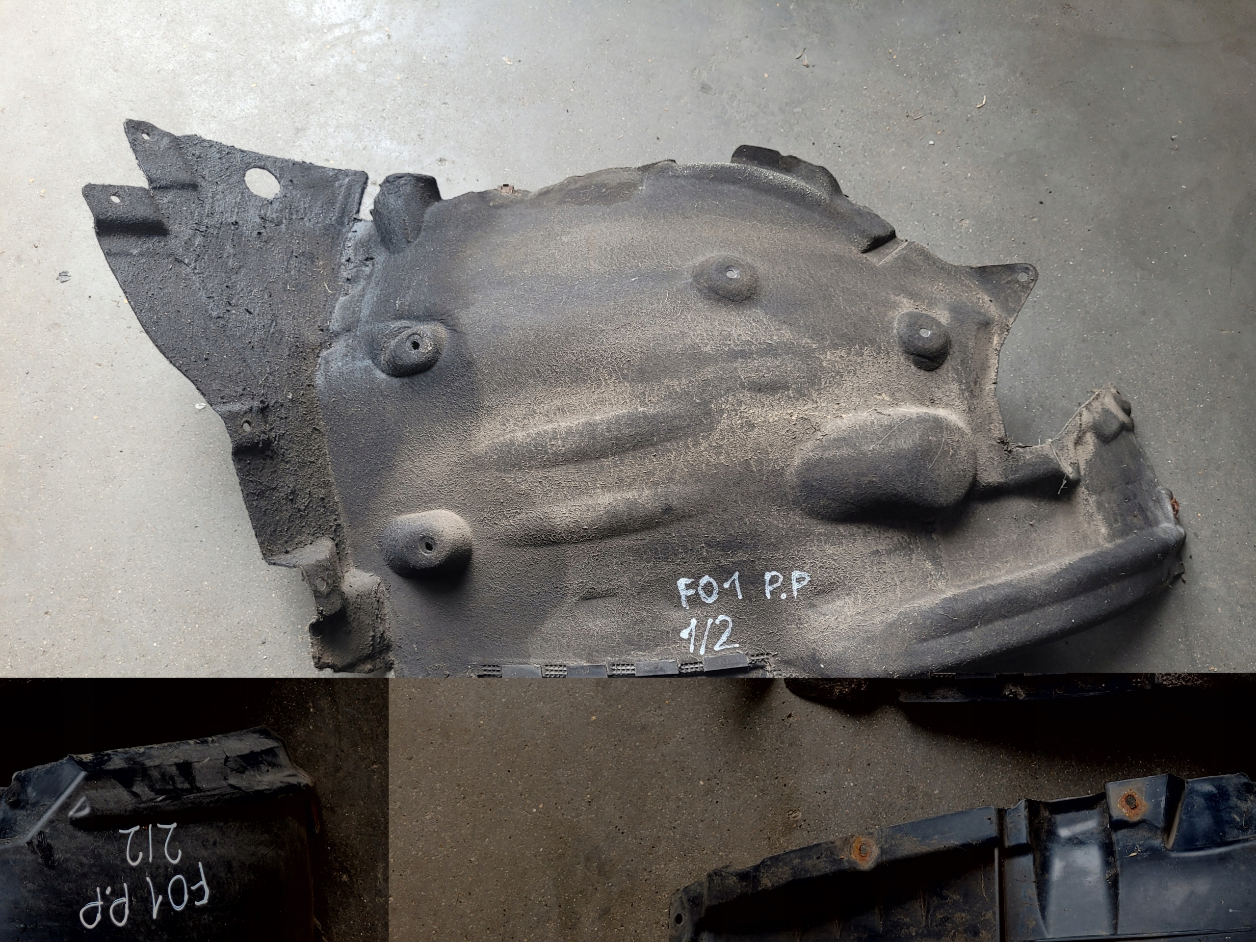mudguard front front left right BMW 7 F01 F02