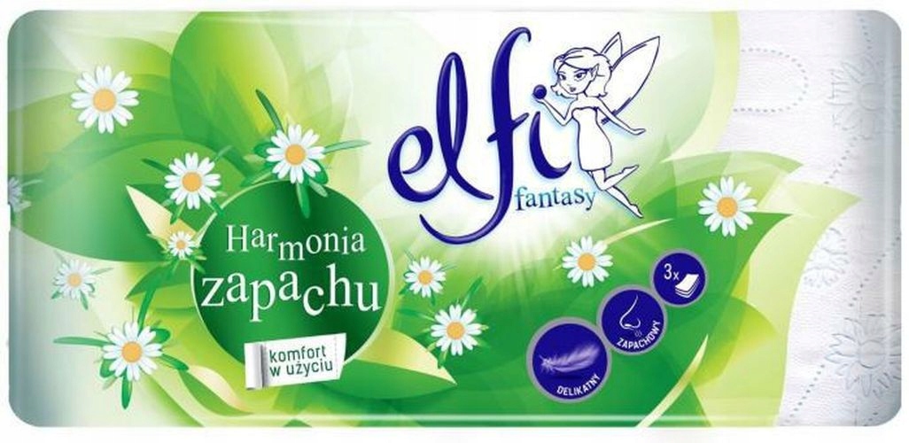 

Papier Toaletowy Elfi Fantasy 8 rolek 3 warstwy