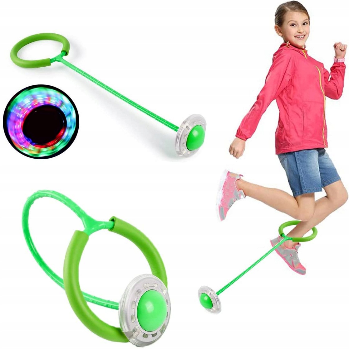 4x Hula hop led GRA ZRĘCZNOŚCIOWA dla dzieci i dorosłych kółko na nogę Marka NORIMPEX