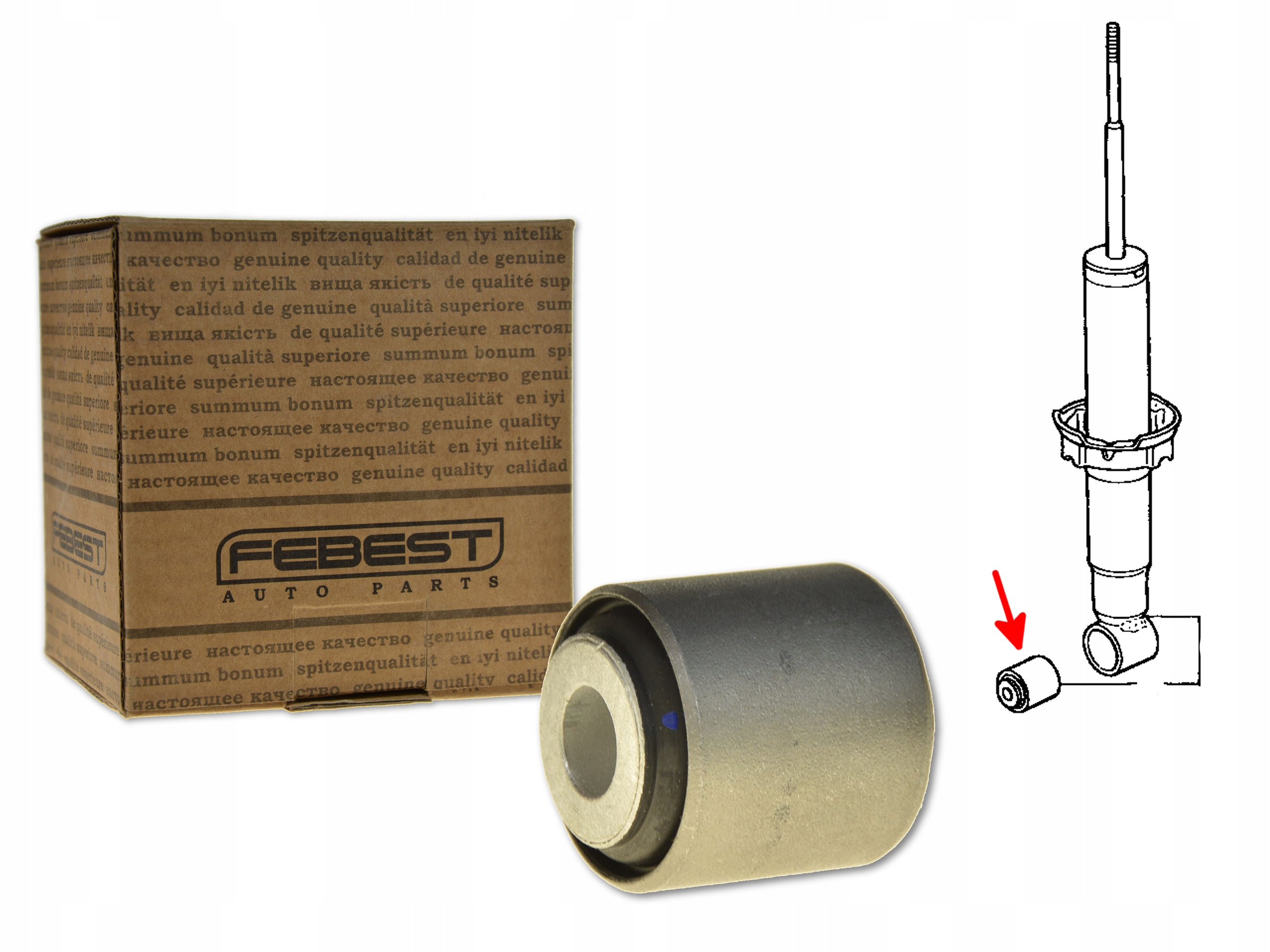 

Honda Cr-v II 01-06 Tuleja Amortyzatora Tył