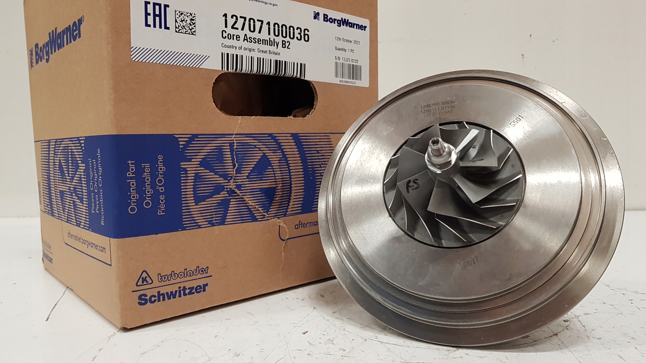Nové jádro BorgWarner Kkk 12707100036