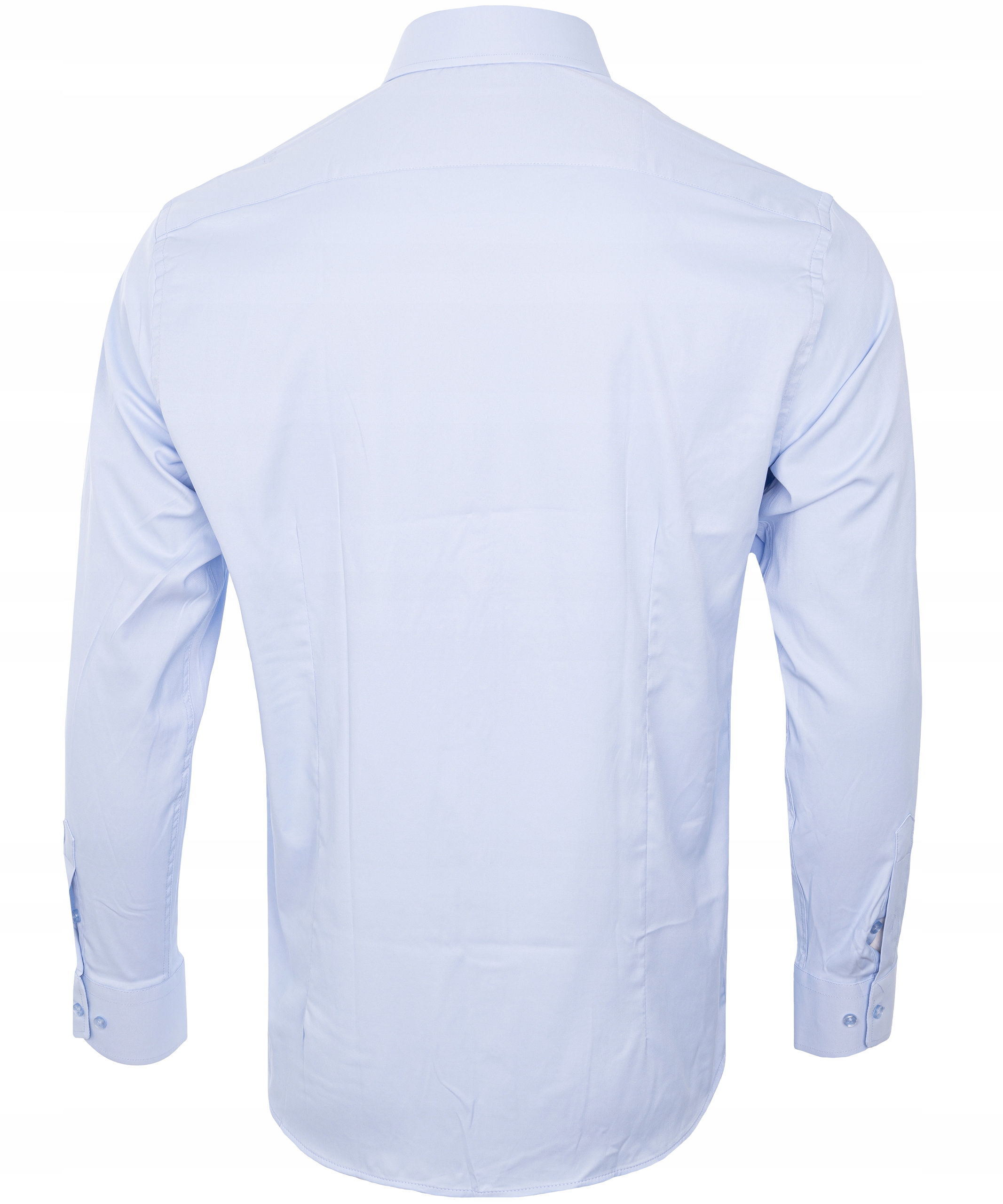 KOSZULA bawełna NIEBIESKA XL SLIM KOŁNIERZYK VIADI POLO Rozmiar XL