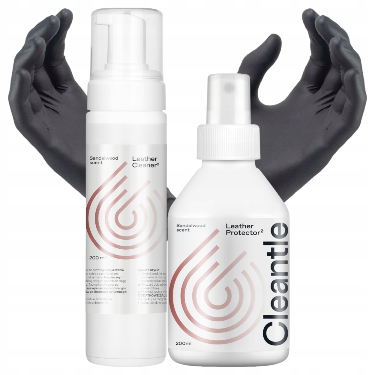 Cleantle Zestaw Do Czyszczenia Pielęgnacji Skóry Leather Cleaner Protector