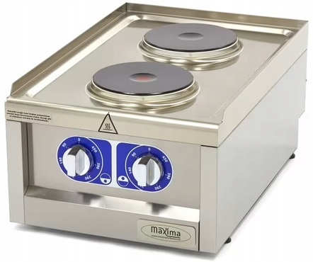 Elektrická varná deska 2 hořáky W400 x D600 x H240 mm Maxima 09391550