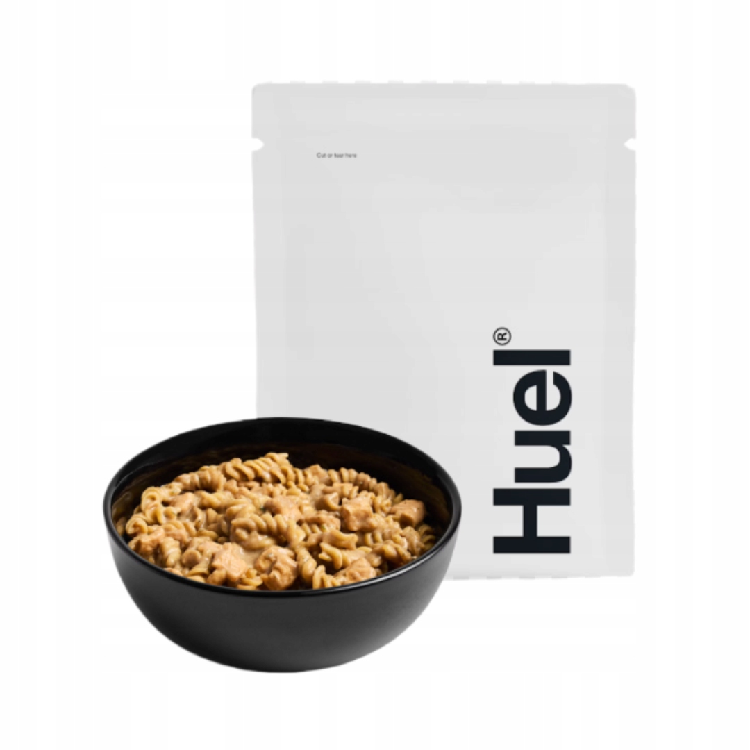 Levně Huel Hot & Savoury Těstoviny s vege kuřecím masem a houbami, 7 jídel, Jemné