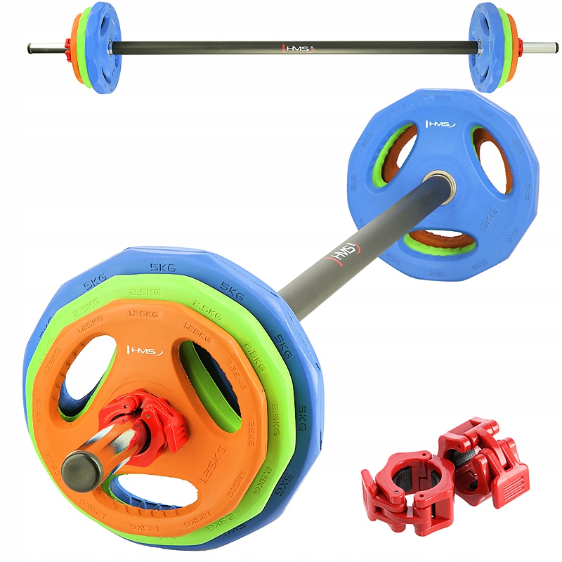 SZTANGA TRENINGOWA DO ĆWICZEŃ GRYF PROSTY 20KG HMS