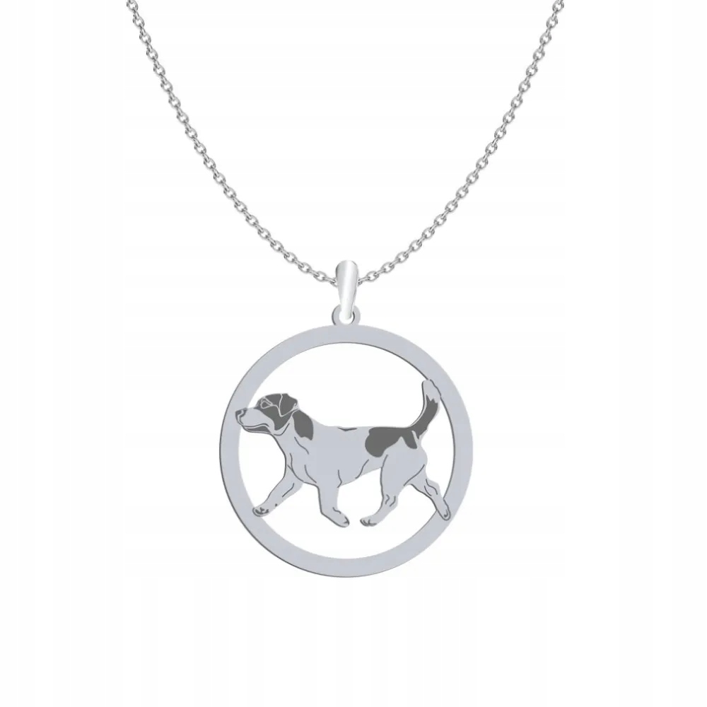 Stříbrný náhrdelník s Jack Russell teriérem, krátkosrstý, 925, Šperky Gravírování