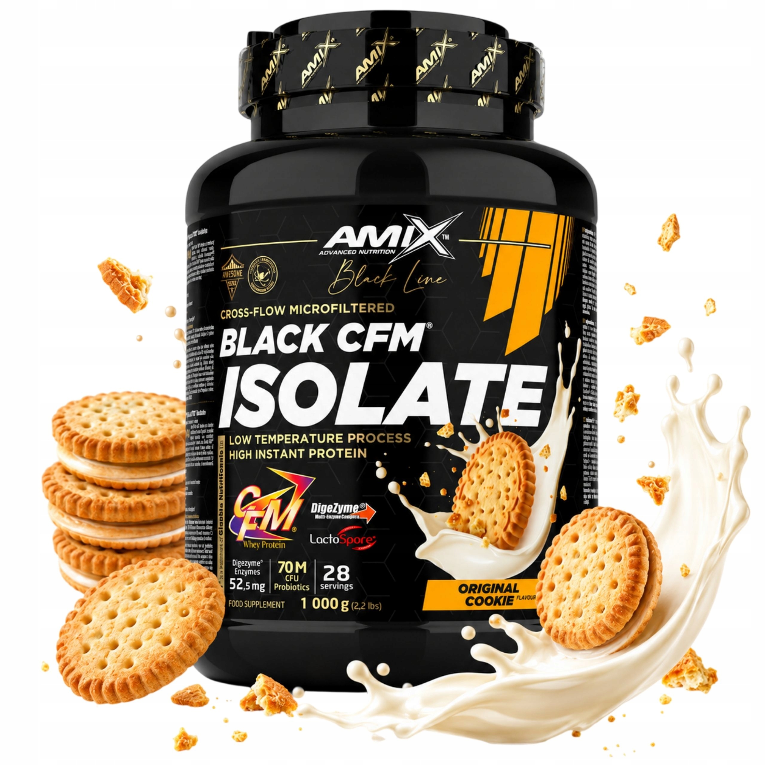 Protein Wpi Proteinový Izolát Syrovátky Whey Protein Isolate Sušenky 1kg