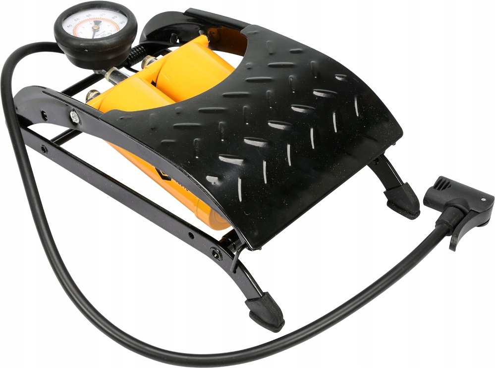 Pompka nożna dwutłokowa z manometrem Vorel 82015