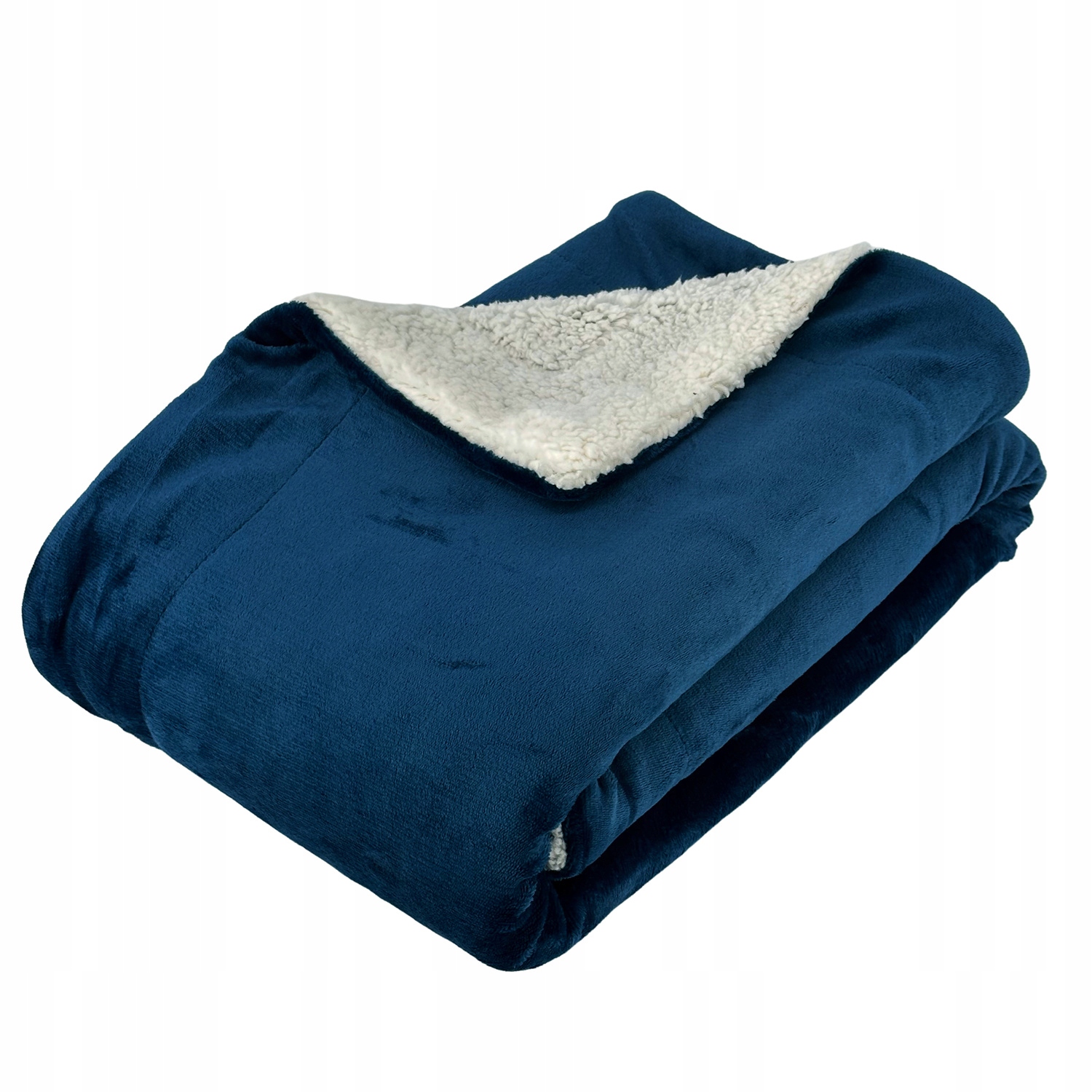 Koc Sherpa Dwustronny Baranek Turkusowy 150x200 cm Długość 200 cm