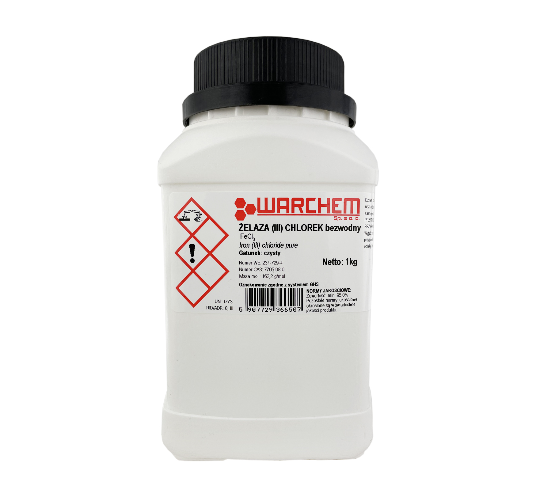 Chlorek Żelaza (III) bezwodny czysty 1kg