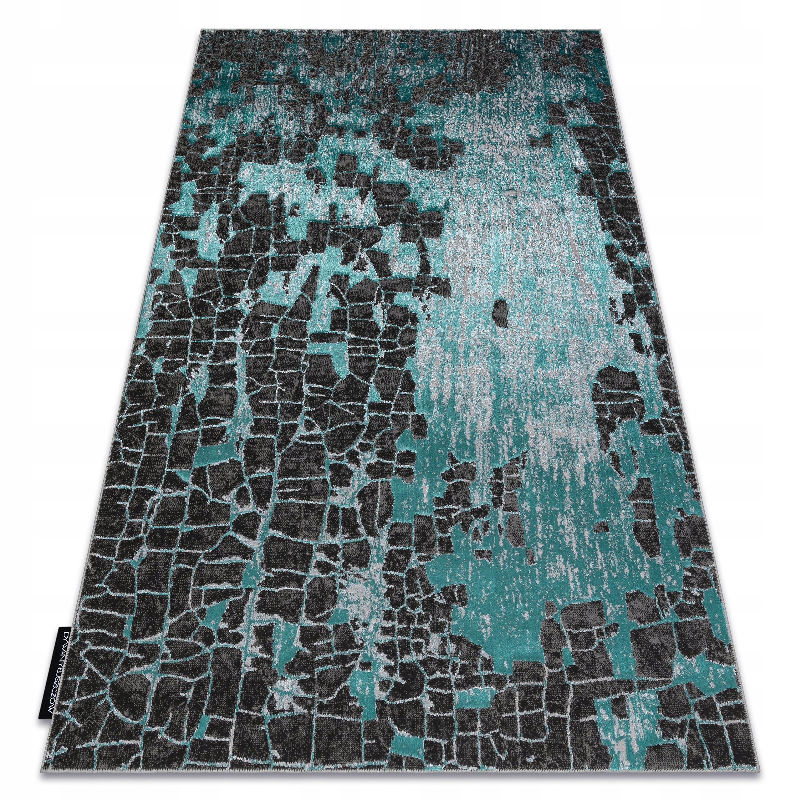 Nowoczesny Dywan De Luxe 200x290cm zielony #GR4631