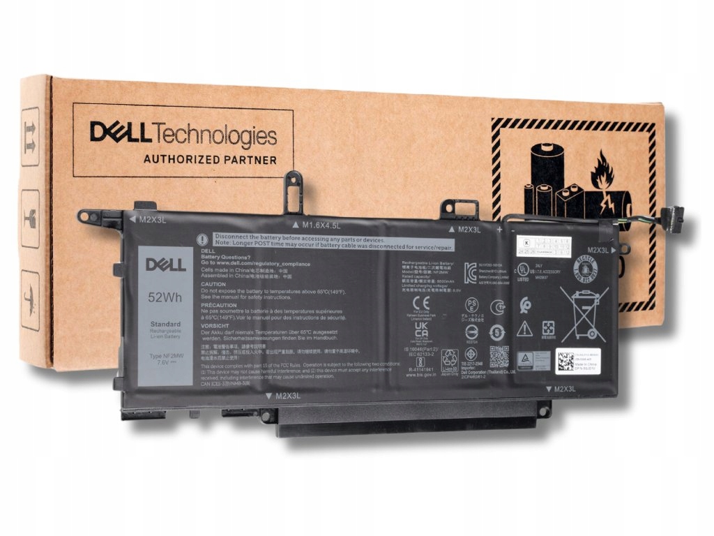 Originál Batéria Dell 7400 2-IN-1 9410 2-IN-1 52WH NF2MW G8F6M 85XM8 8W3YY