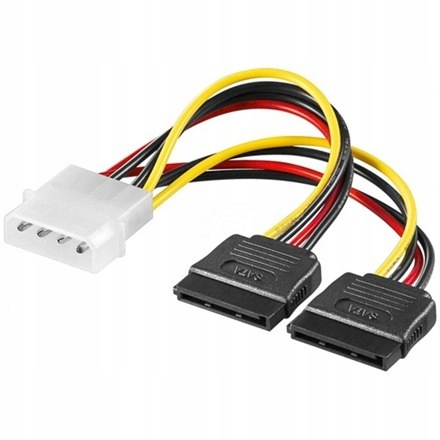 

Adapter zasilania Molex 2x Sata Y-sata rozdzielacz