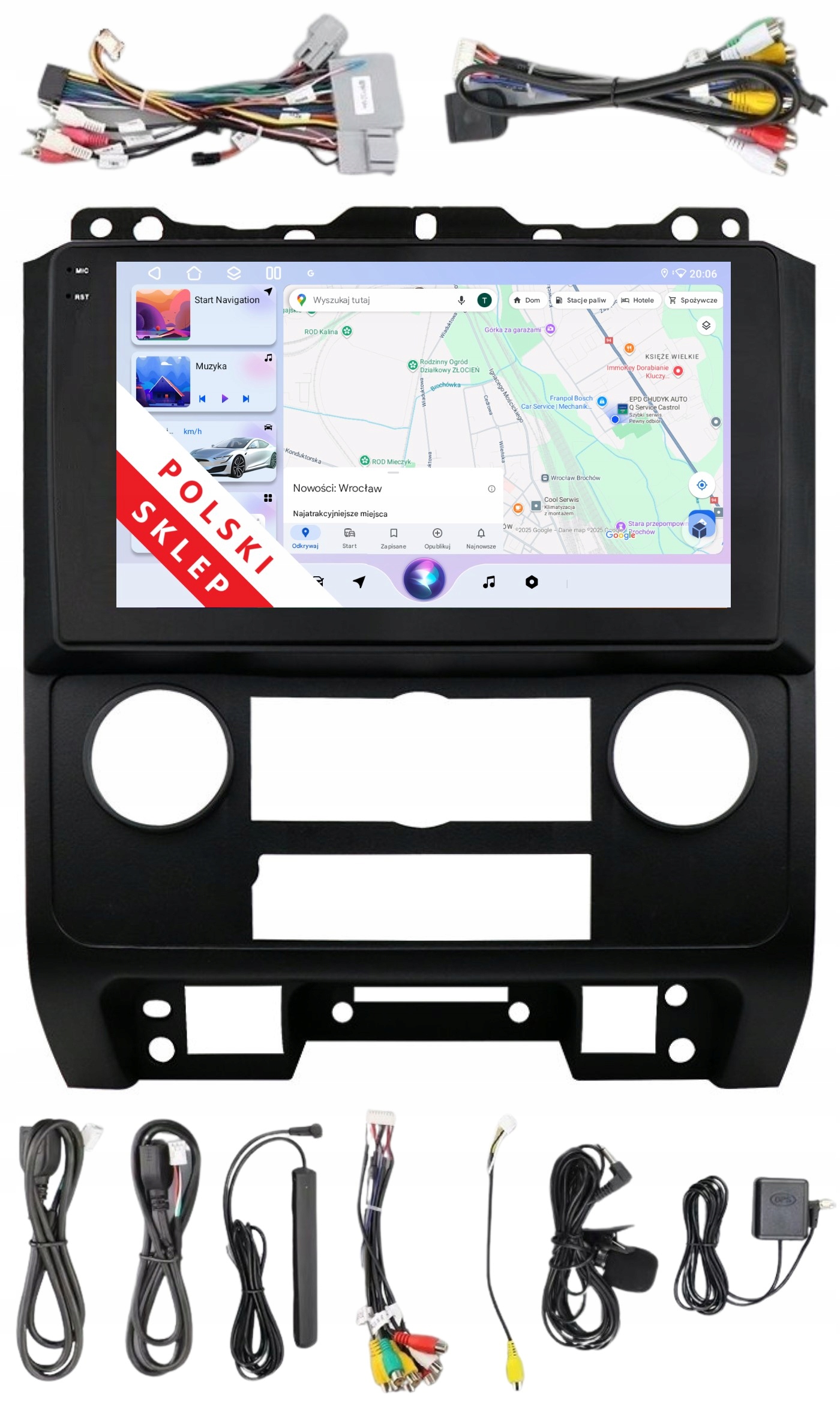 Rádio 2DIN Navigace Android Ford Escape 2 II 4/64 Gb Dsp Carplay Lte
