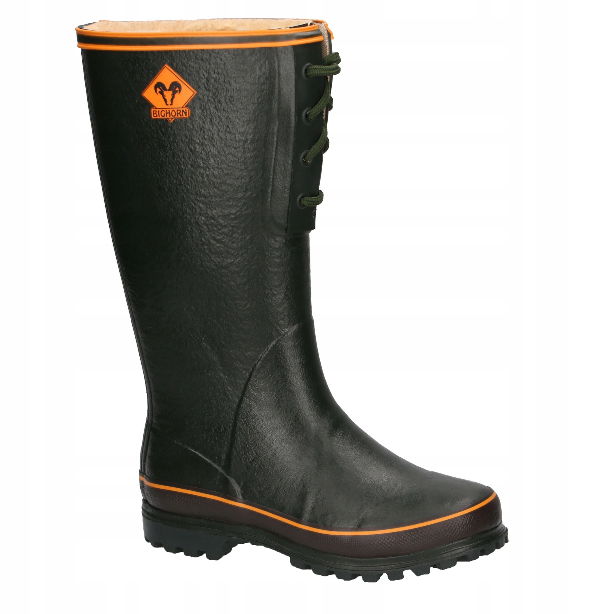 Dámské šněrovací zateplené holínky Bighorn Dakota Fur 3263 zelené, vel. 39