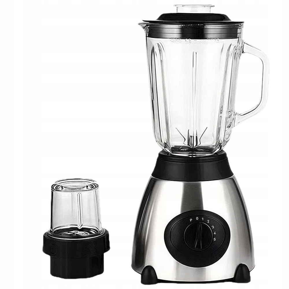 Stolní mixér skleněný silný mixér 1,5 l 850 W ocel Inox drtí led 2v1