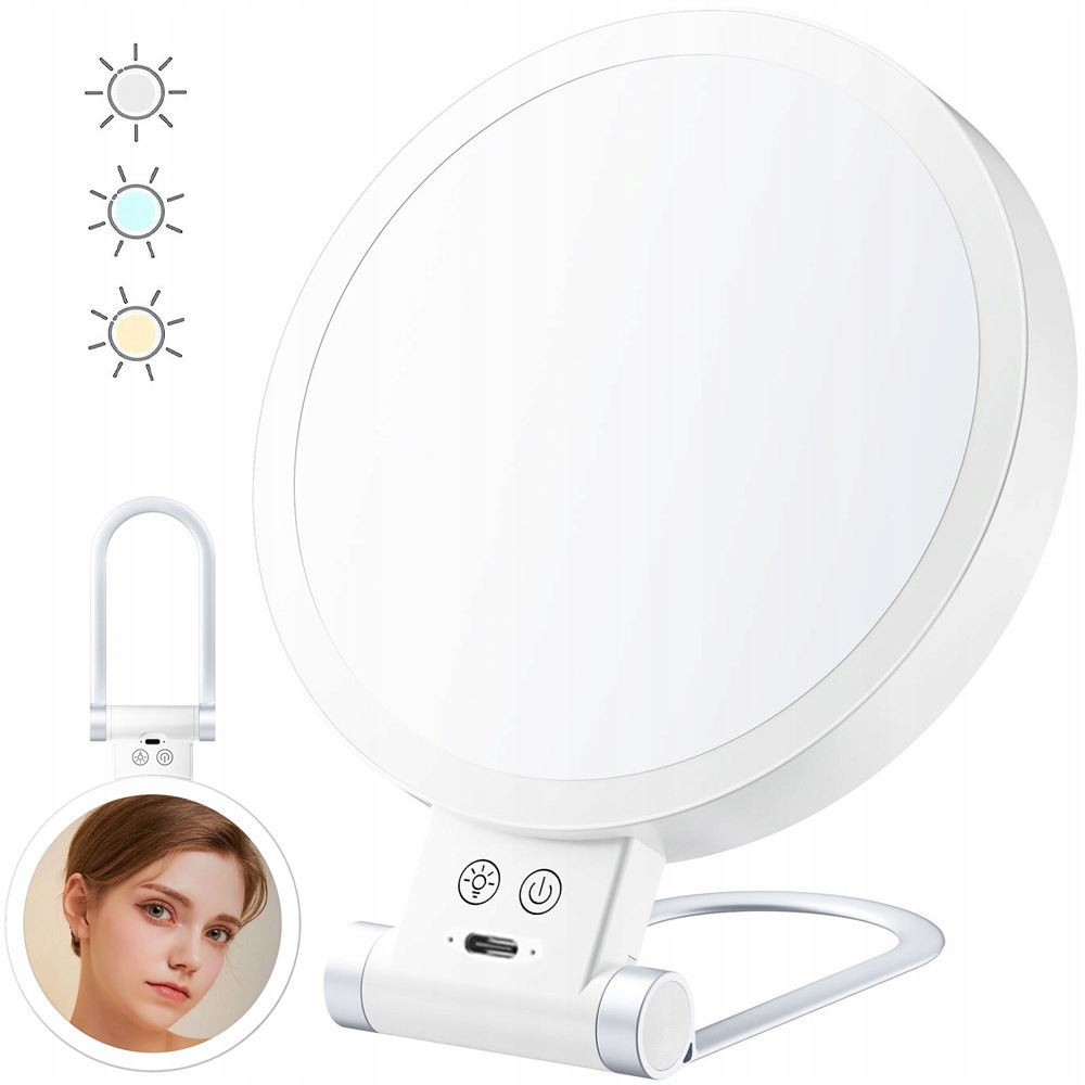Zrcátko Na Líčení S 64 Led Podsvícenými Kosmetickými Lampami Zrcadlo 20X