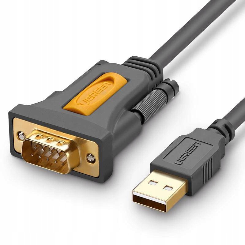 Ugreen Kabel Adapter Usb-A Db9 Rs-232 1.5M Szary (Cr104)