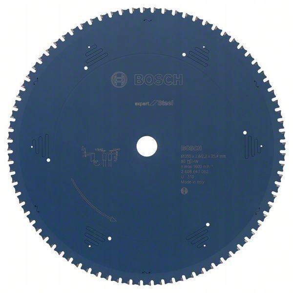 Kotoučová Pila Na Kov, Ocel, Kotouč 355X25,4 MM, 80 Zubů