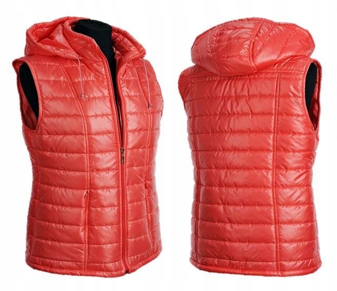 

Kamizelka Pikowana Z Kapturem Bezrękawnik M 38