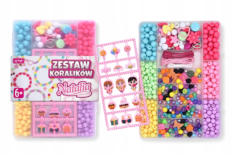 

Zestaw Koralików Natalia diamenciki zawieszki