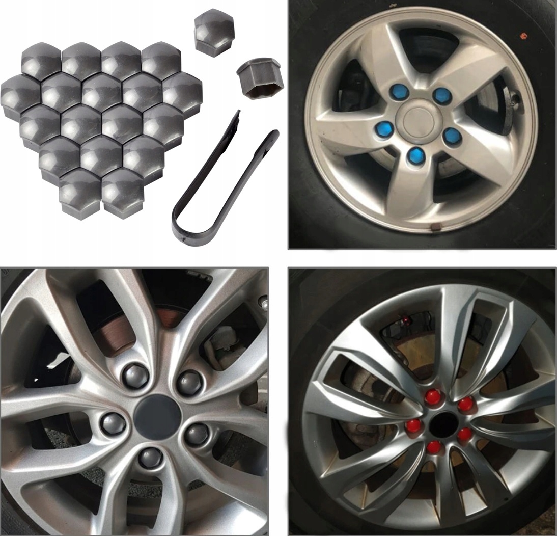 NAKŁADKI ZAŚLEPKI KAPSLE NA ŚRUBY KOŁA FELGI 17 mm Kod producenta QPJ2938B