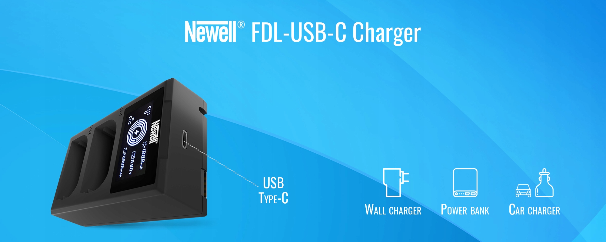 Ładowarka Newell FDL-USB-C do Nikon EN-EL15 Załączone wyposażenie kabel USB-C ładowarka