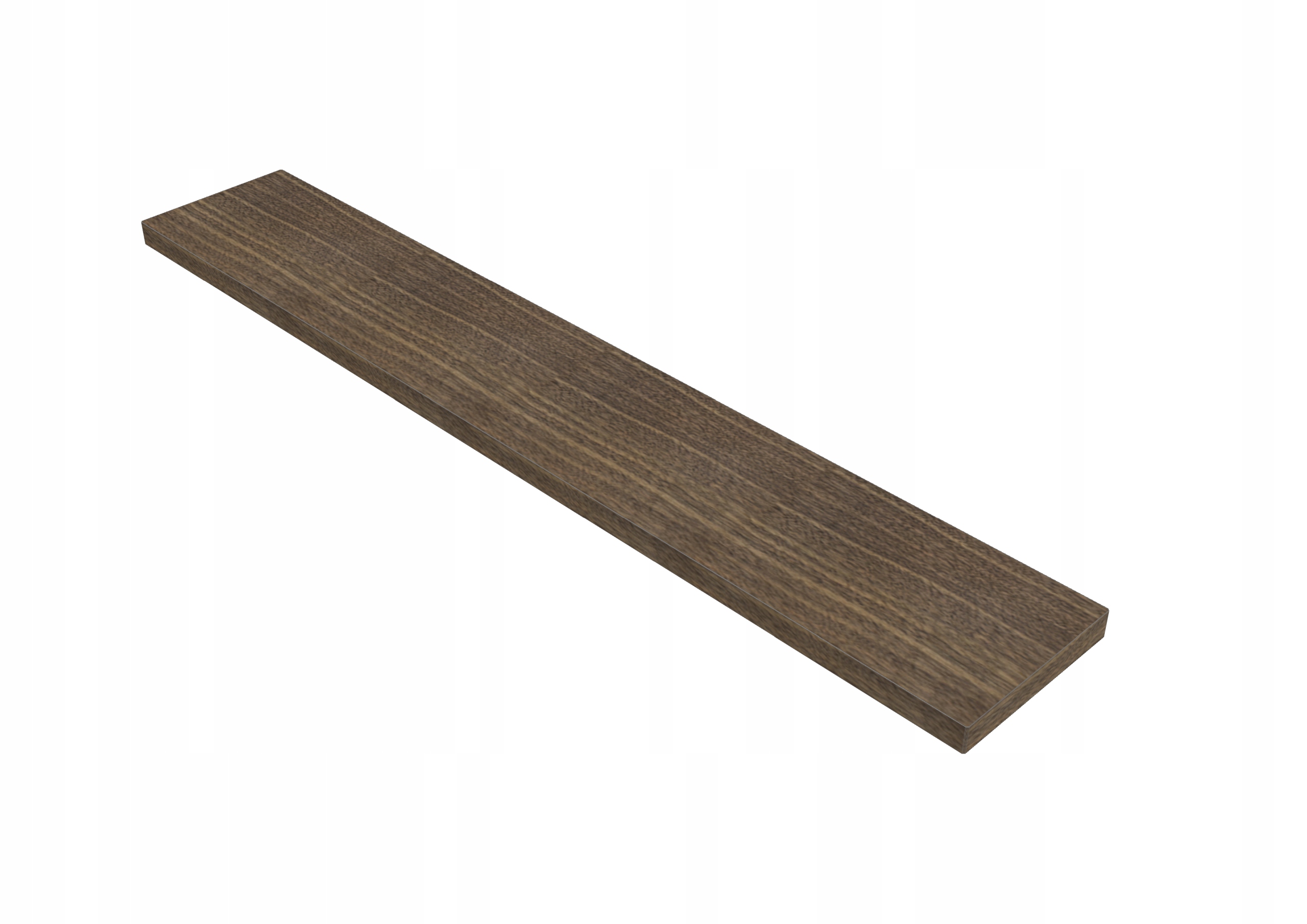 Závesná Polica Z Mdf, Dyhovaný Orech 1200X200