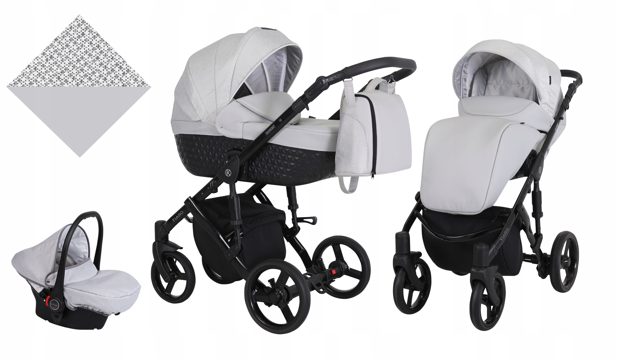 Wózek dziecięcy TIARO 3w1 dla dzieci KUNERT Model Tiaro