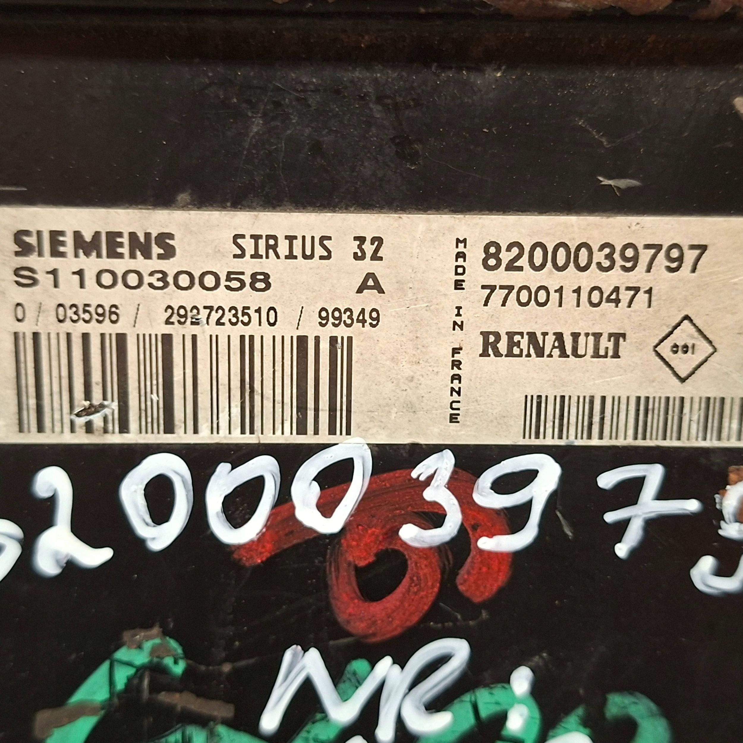 computer 8200039797 S110030058 7700110471 RENAULT CLIO II 1.4 e
