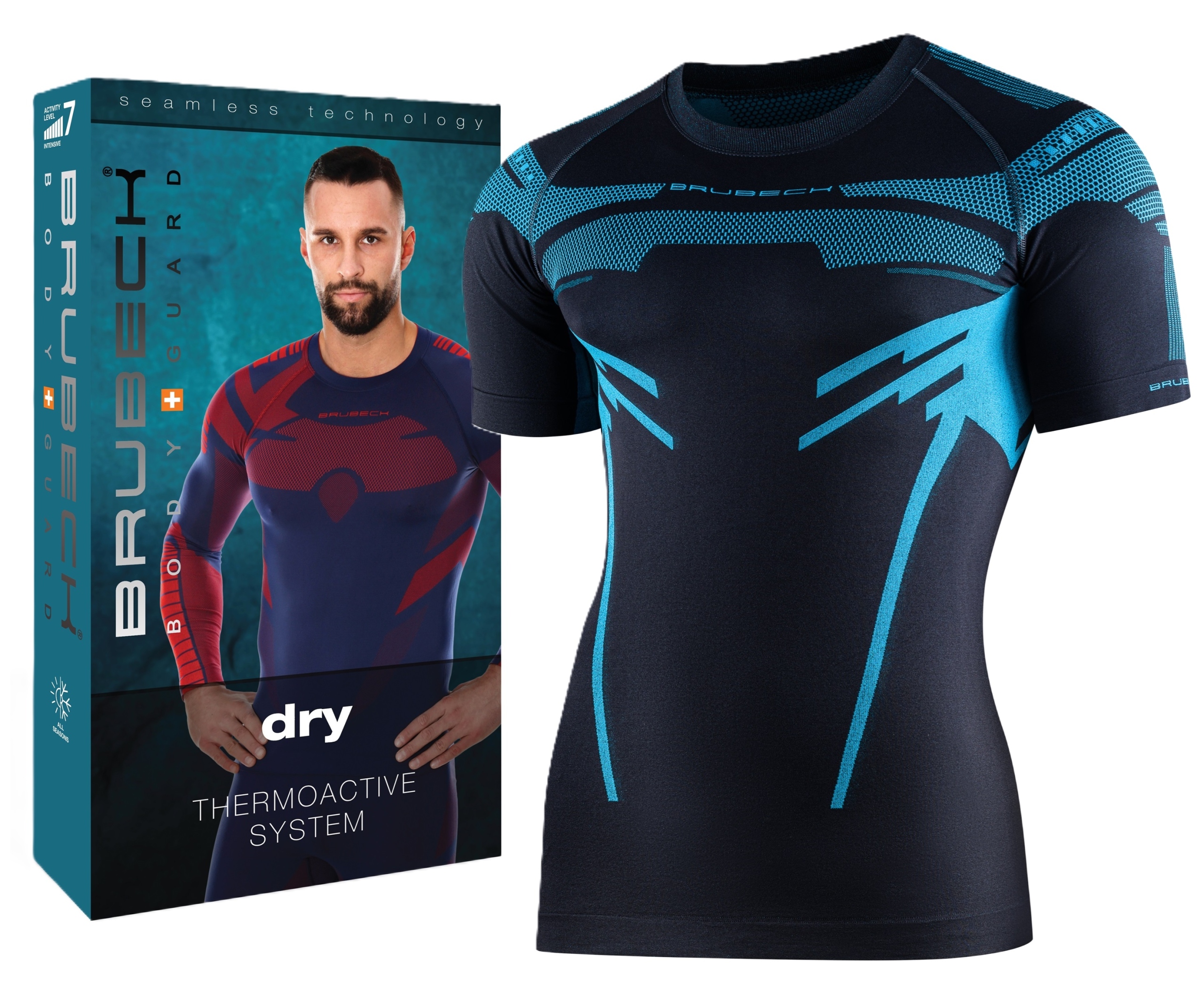 Brubeck Dry Męska Koszulka Na Rower T-shirt -M